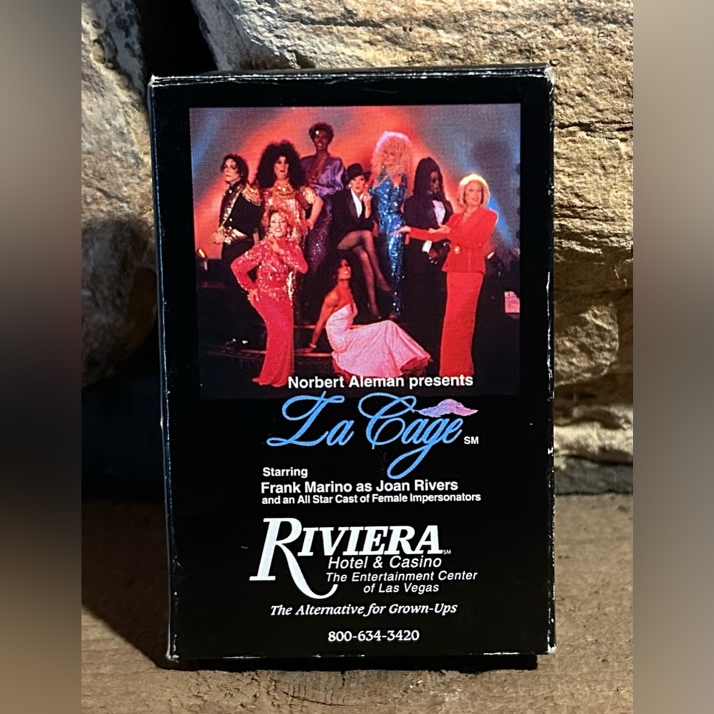 Vintage Riviera Hotel & Casino La Cage Playing Cards - New